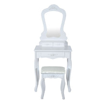 Load image into Gallery viewer, Panana Girls Princess Bedroom Dressing Table Stool mirror Home Furnitures Mother &amp; daughter Dressing table